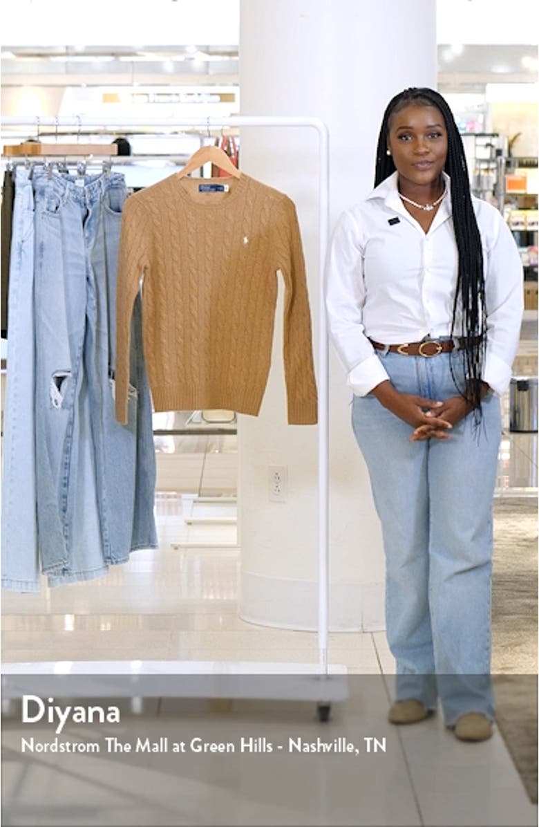 Julianna Cable Stitch Wool & Cashmere Sweater, sales video thumbnail