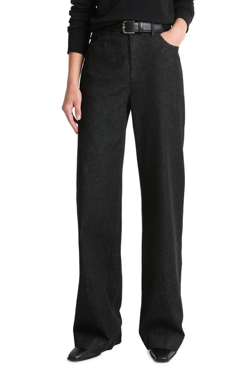 Double Waistband Wide Leg Jeans