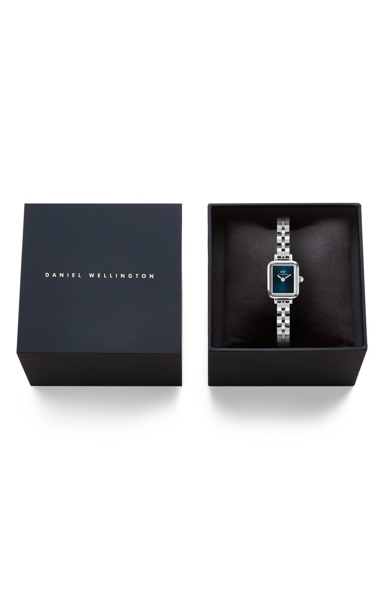 Daniel Wellington Quadro Mini Bracelet Watch, 15mm x 18mm, Alternate, color, Silver