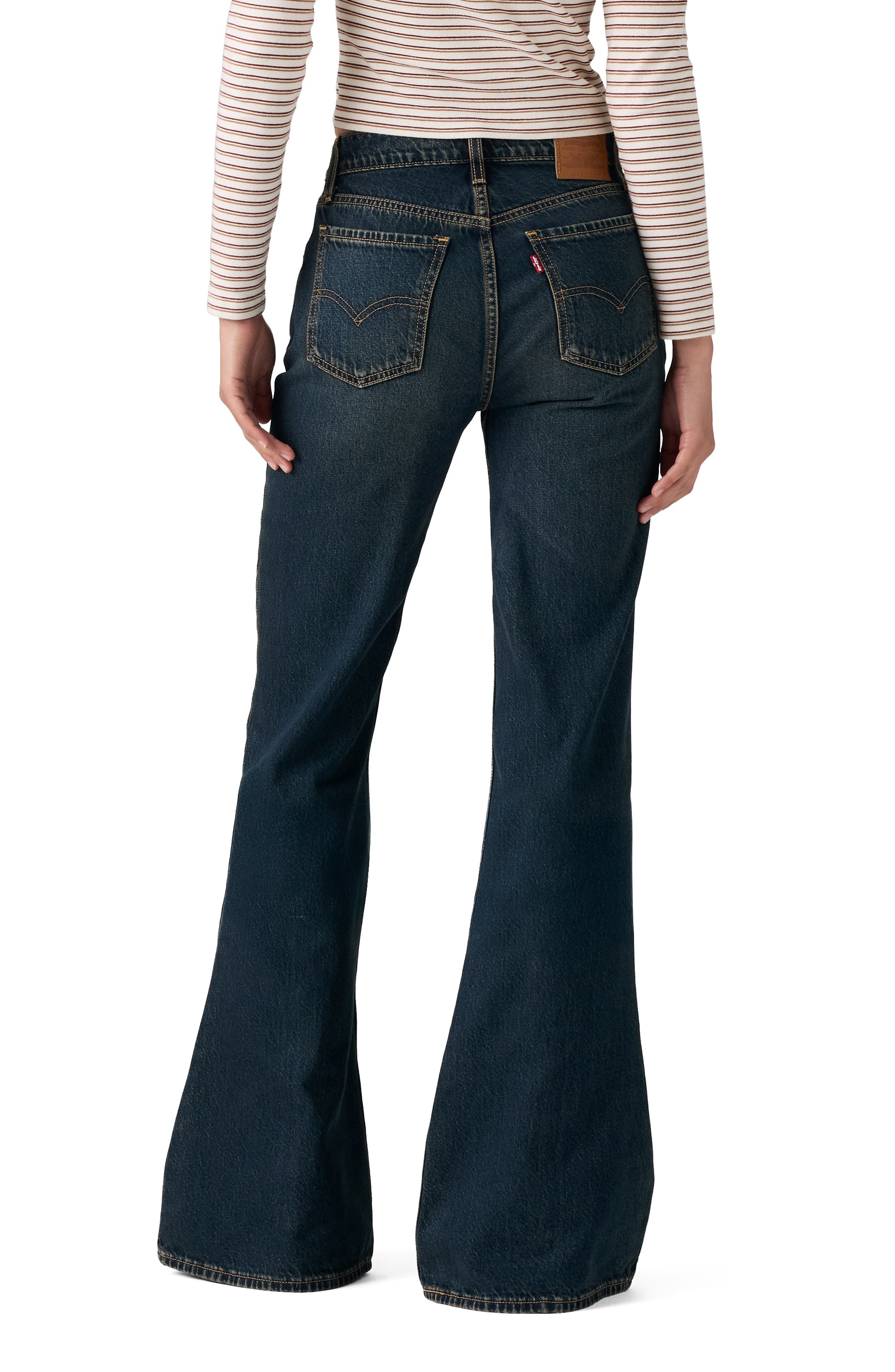 Levi's Puddle Snap Flare High Waist Flare Jeans (Women) | Nordstrom