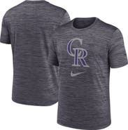 Nike Men's Nike Black Colorado Rockies Logo Velocity Performance T-Shirt