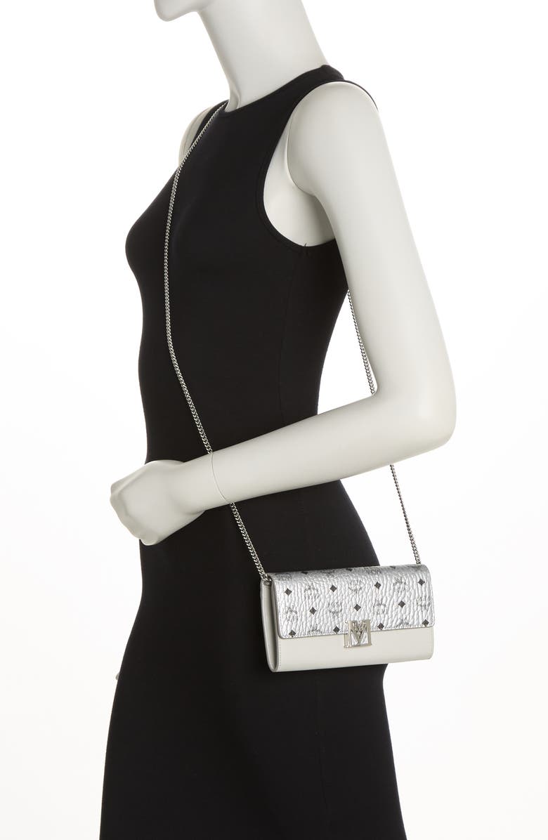 MCM Travia Visetos Wallet on a Chain, Alternate, color,
