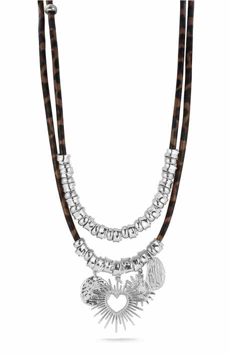 Two Tone Double Layer Statement Necklace