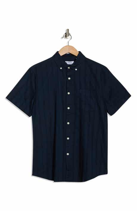 Original Penguin Tonal Stripe Short Sleeve Dobby Button-Up Shirt