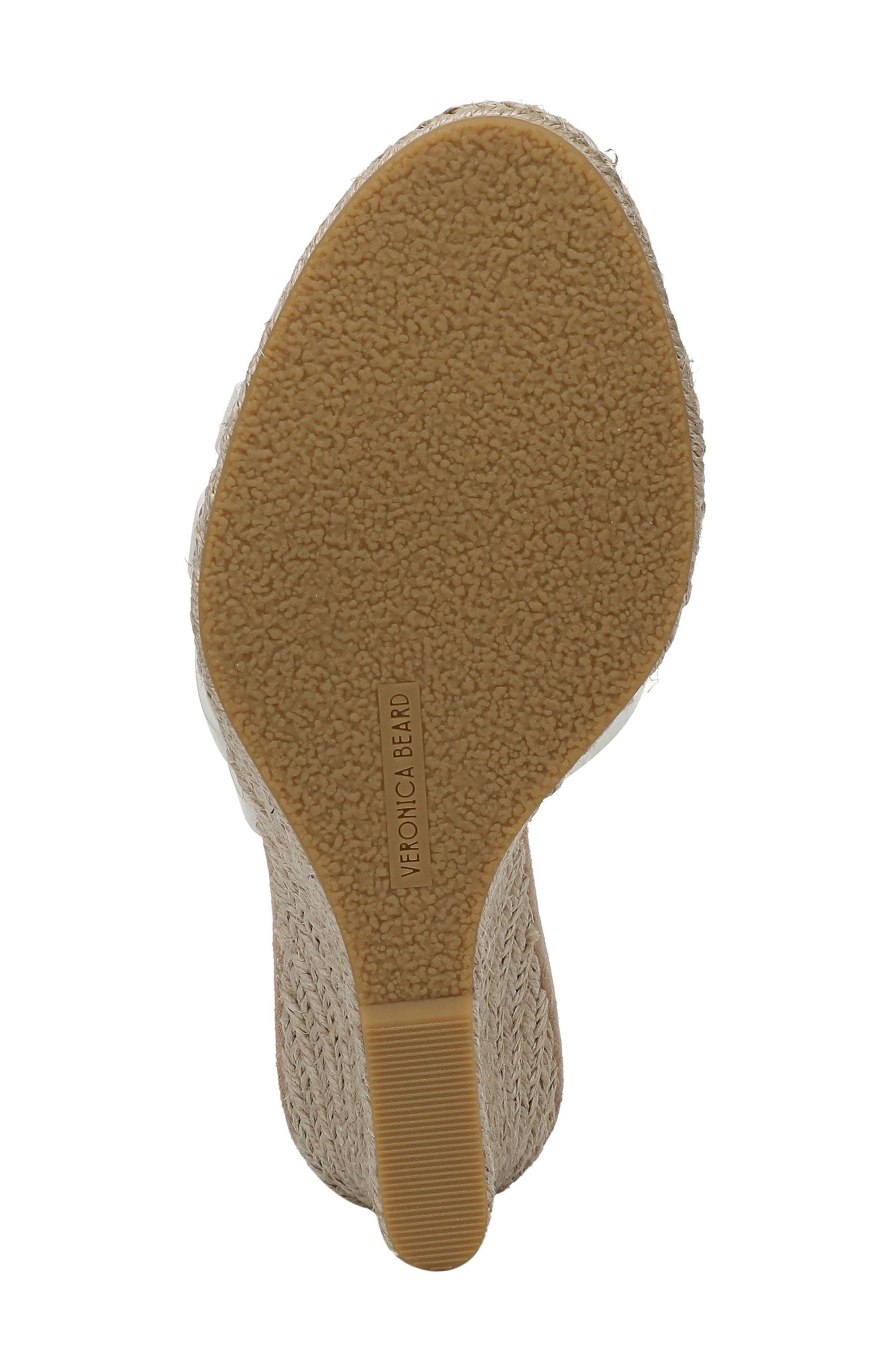 Veronica Beard Phylina Wedge Sandal, Alternate, color, Coconut