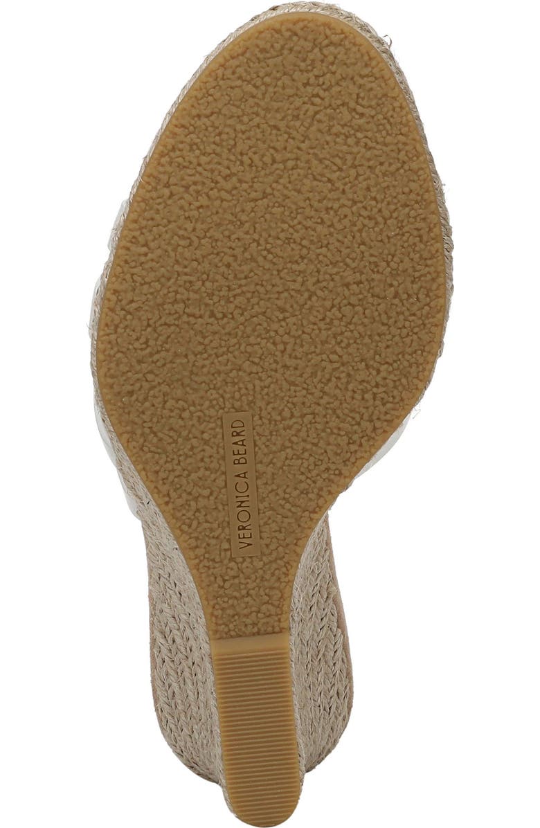 Veronica Beard Phylina Wedge Sandal, Alternate, color, Coconut