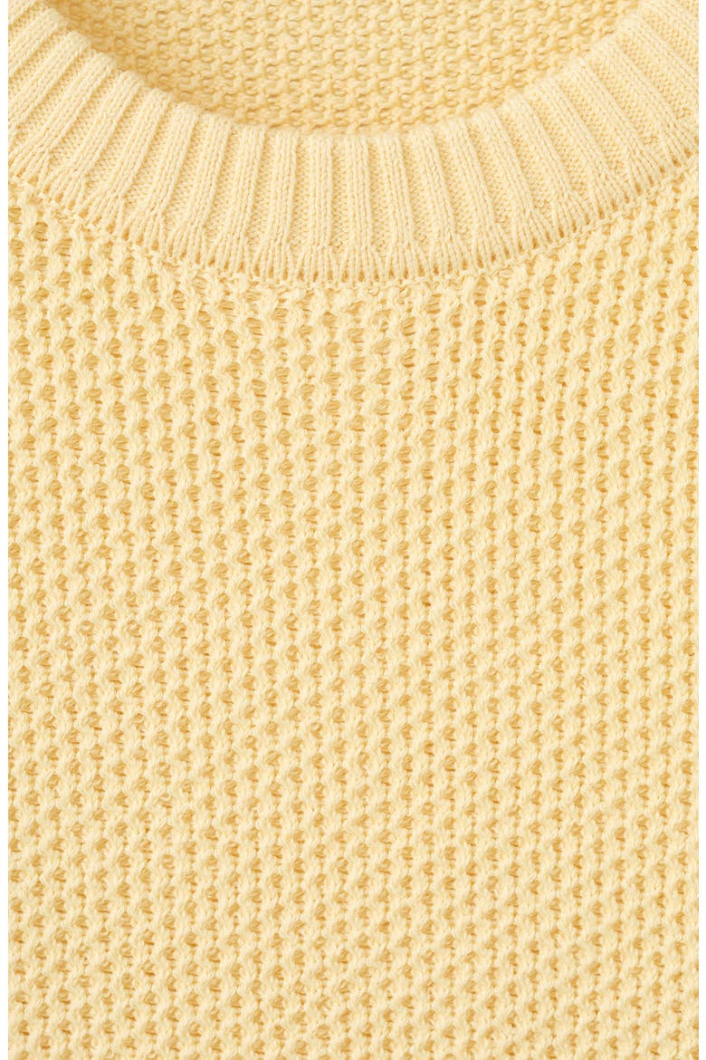 Crewneck Cotton Blend Sweater, Alternate, color, PASTEL YELLOW