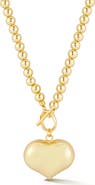 GLAZE JEWELRY Puffy Heart Pendant Necklace