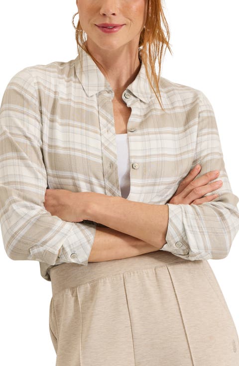 Dreamtide Plaid Metallic Flannel Shirt