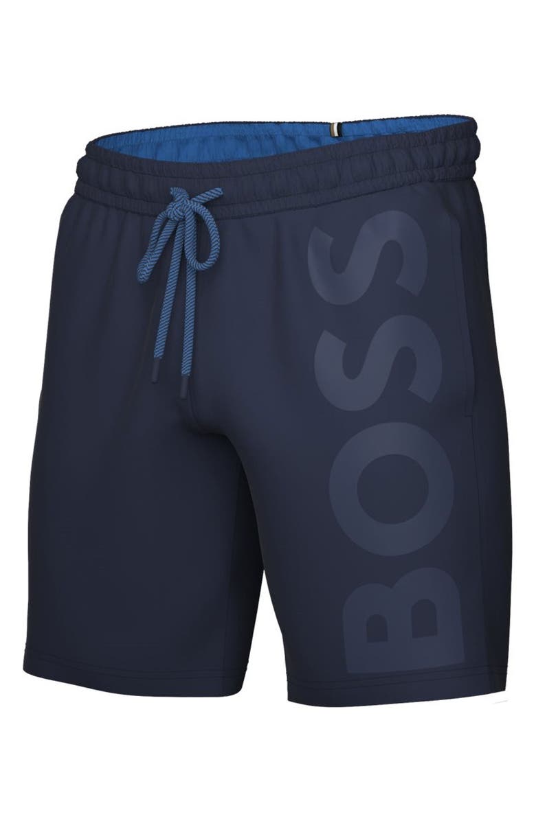 BOSS Orca Recycled Swim Trunks, Main, color, 