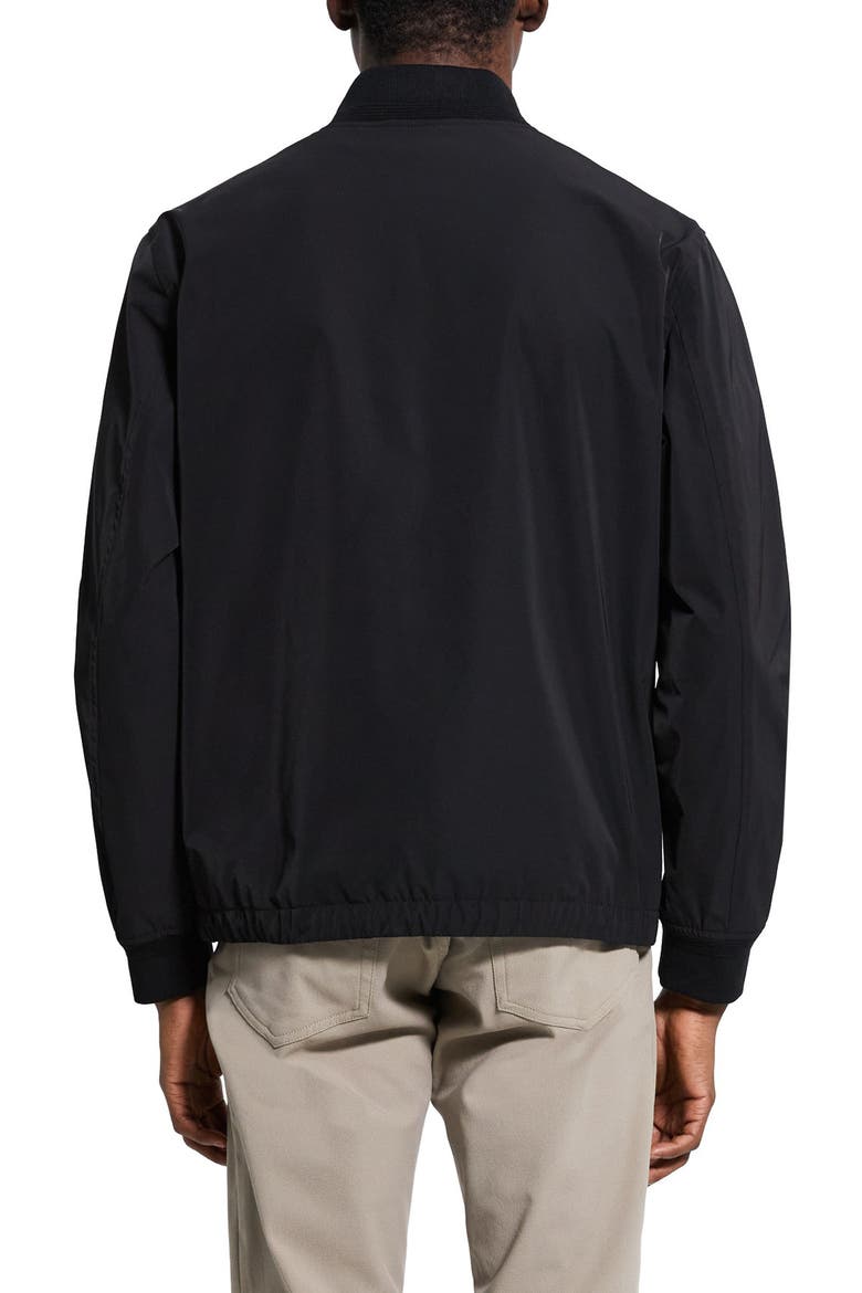 City Foundation Tech Water Resistant Twill Bomber Jacket, Alternate, color, BLACK - 001