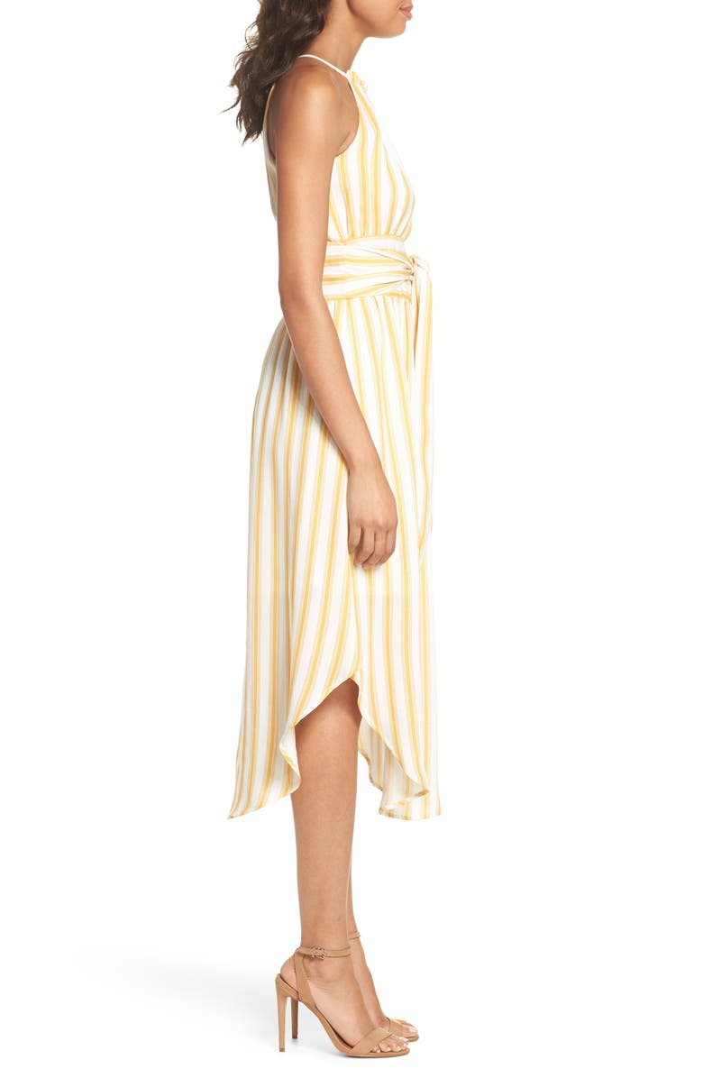 NSR Leena Stripe Midi Dress, Alternate, color, 