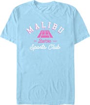Barbie Men's Malibu Sports Club Logo Short Sleeve Graphic T-Shirt