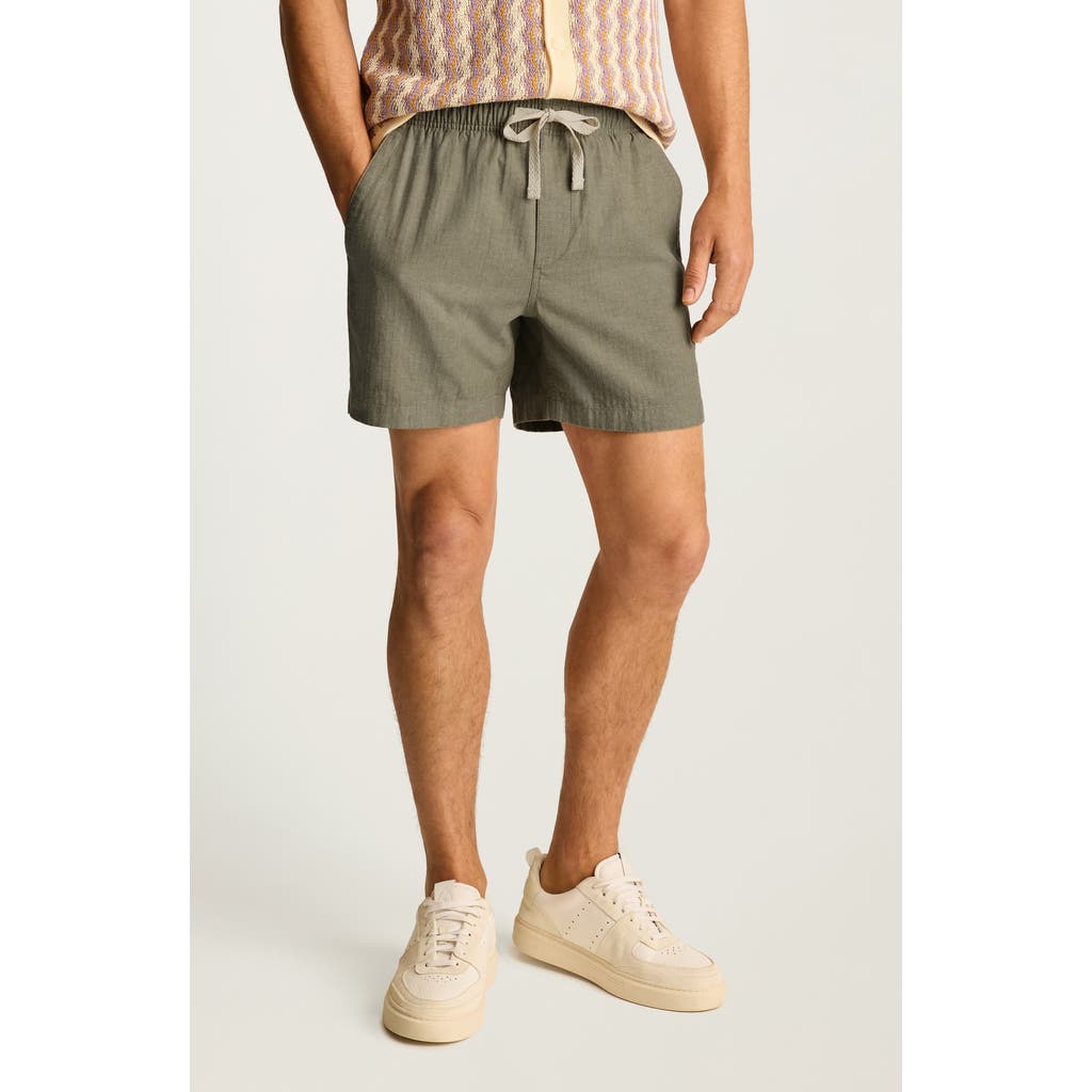 Bonobos Nomad Drawstring Cotton & Linen Shorts In Green