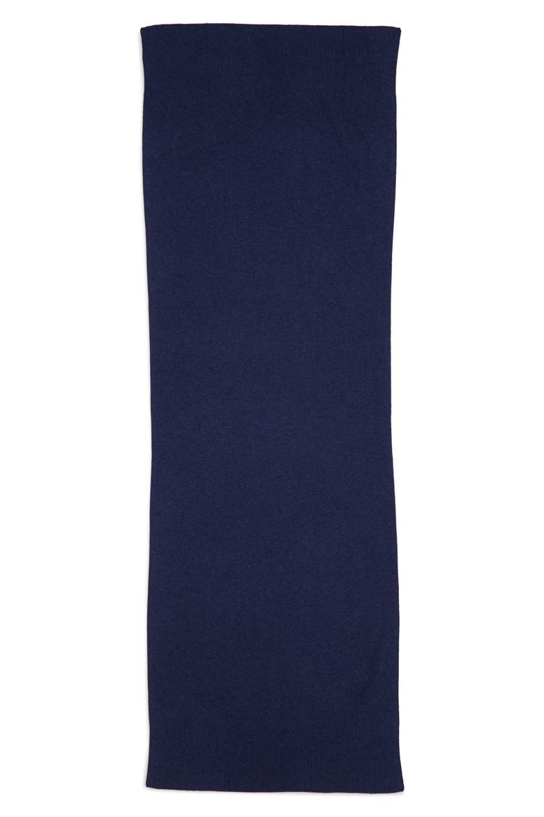 Cashmere Scarf, Alternate, color, BLUE CAPTAIN HEATHER