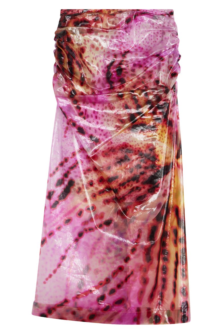 Sami Leopard Orchid Print Pencil Skirt, Alternate, color, FUCHSIA