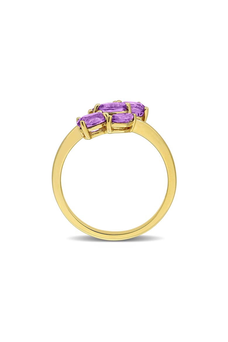 Amethyst Five-Stone Bypass Ring, Alternate, color, PURPLE