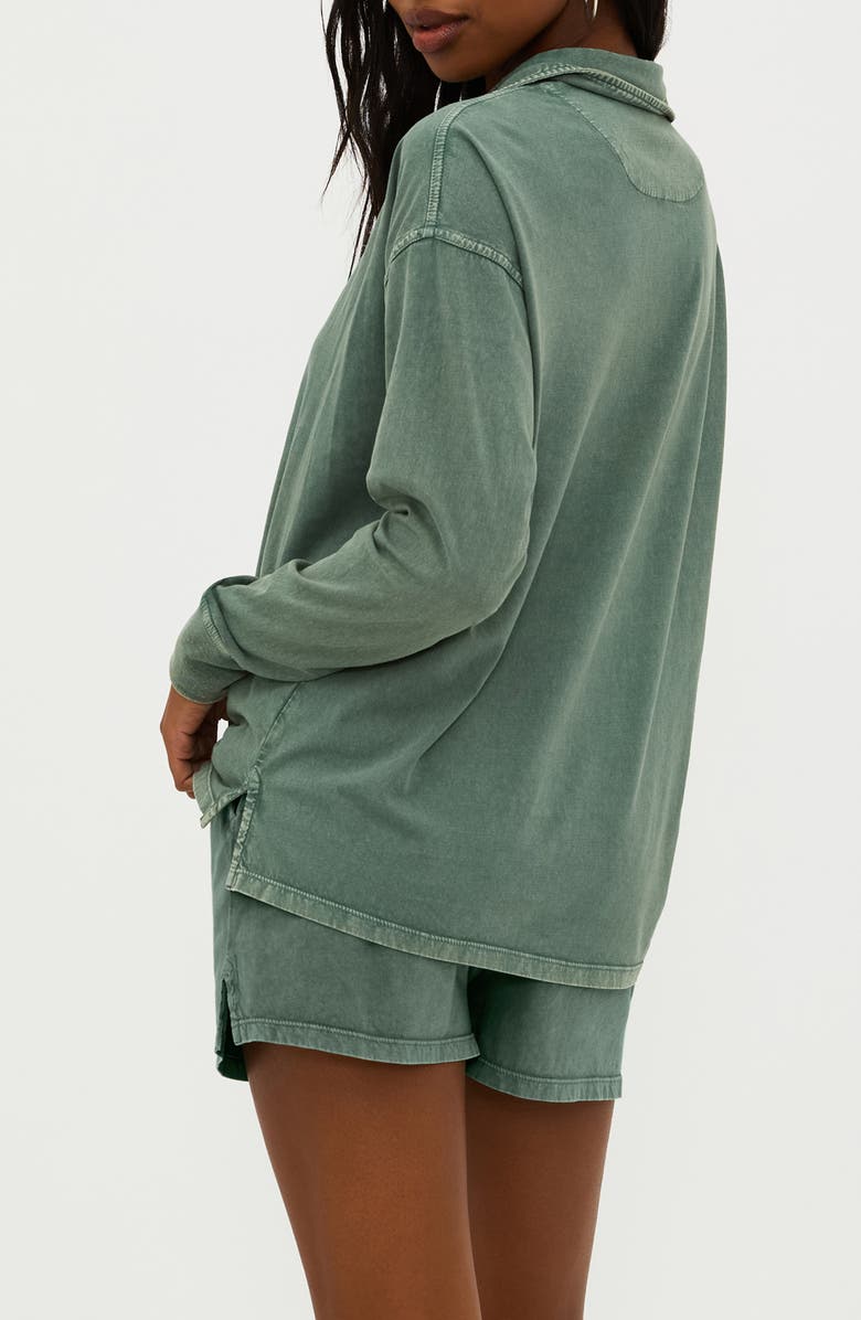 Beach Riot Zion Long Sleeve Cotton Polo, Alternate, color, 