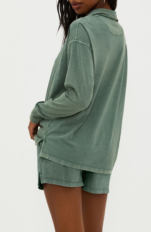 BEACH RIOT BEACH RIOT ZION LONG SLEEVE COTTON POLO