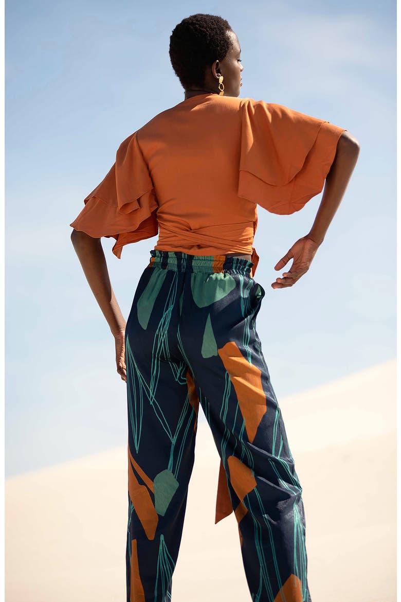 Costa Wide Leg Pants, Alternate, color, NAVY