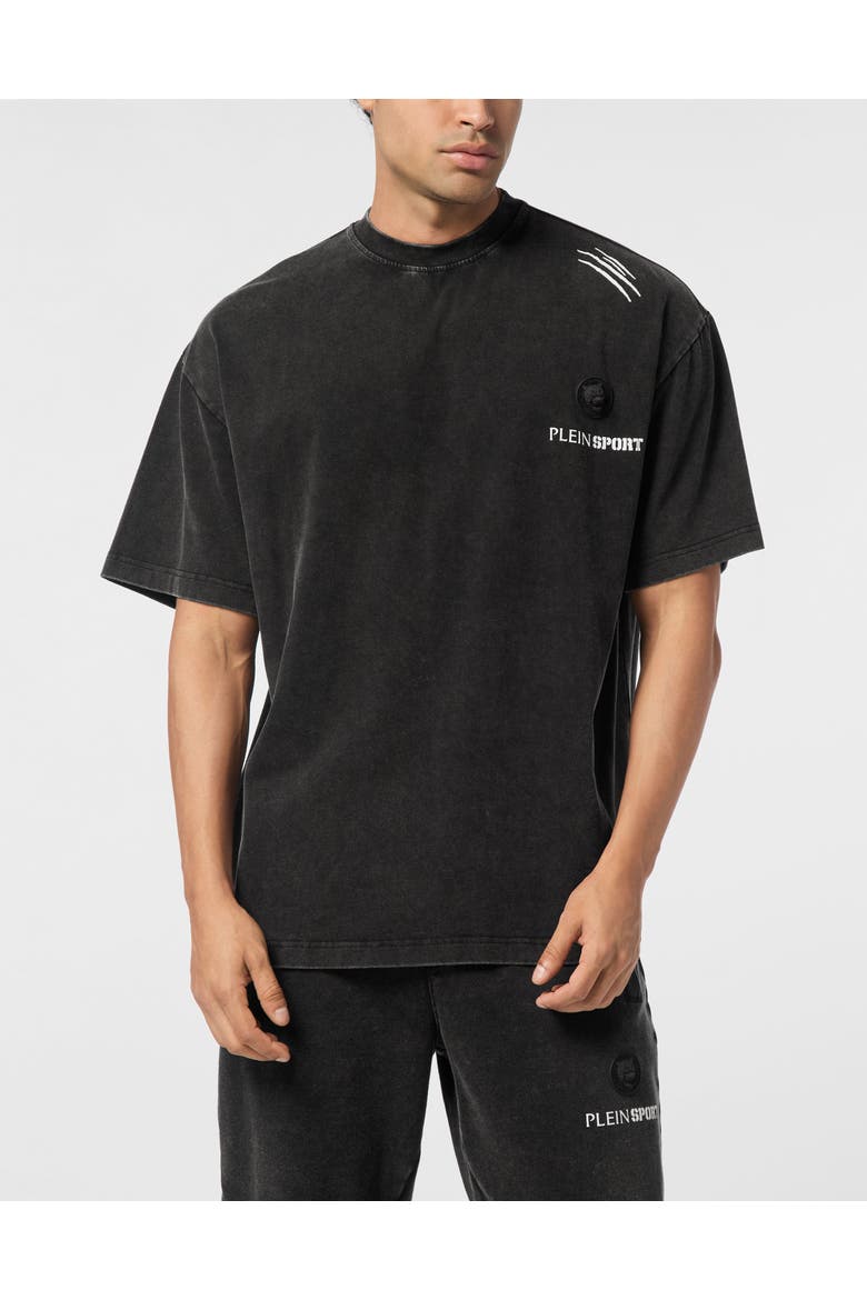 T-Shirt Round Neck Men, Main, color, black