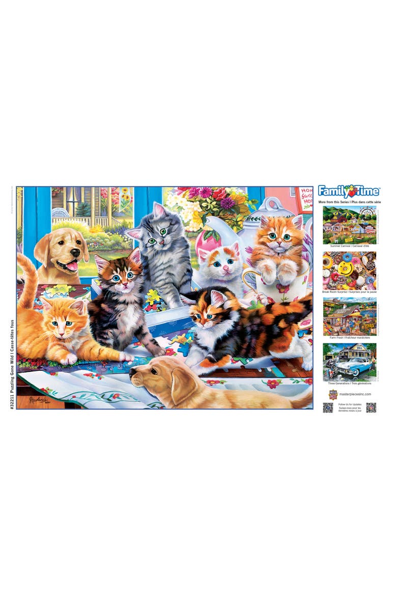 Puzzling Gone Wild 400 Piece Puzzle, Alternate, color, Multicolor