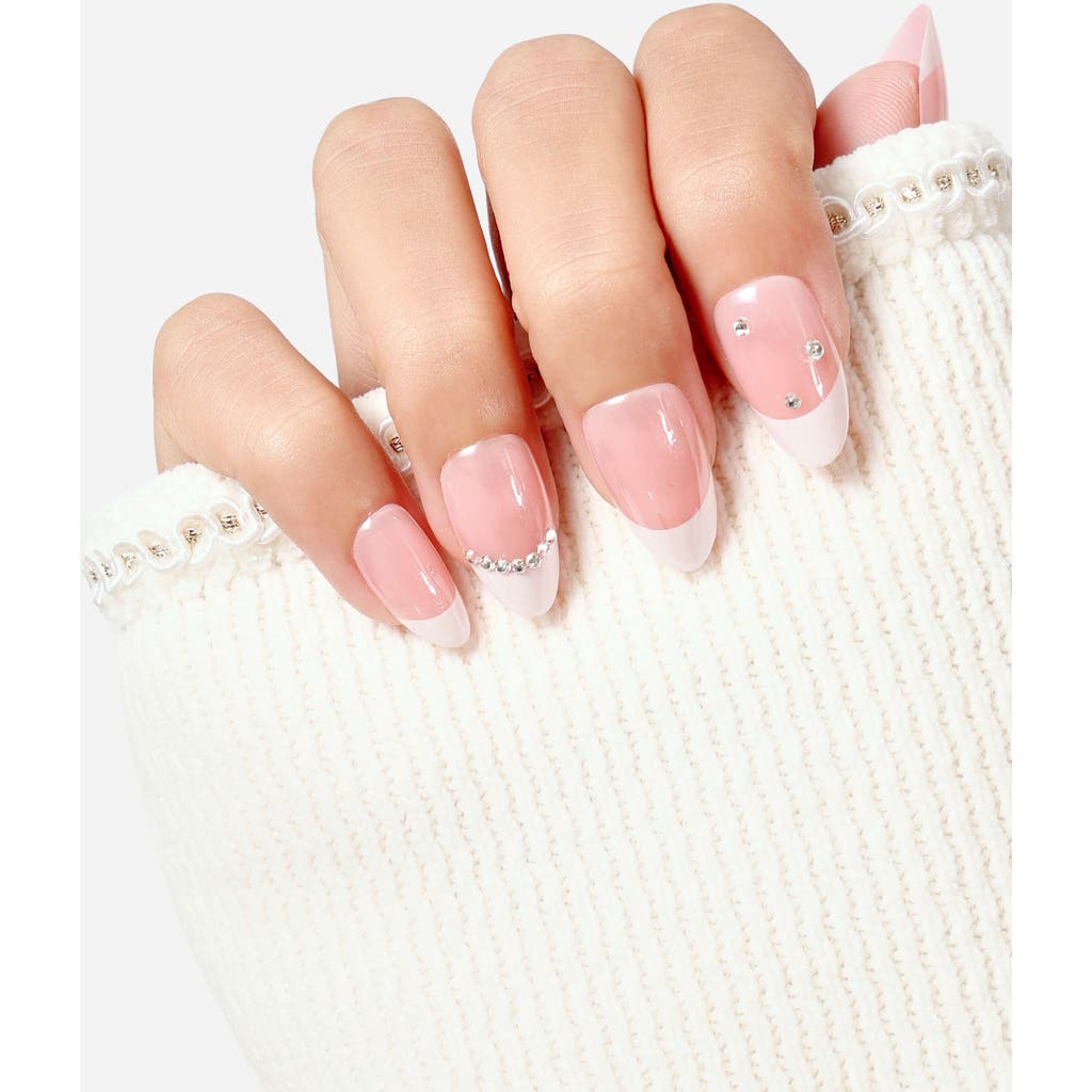 Never Have I Ever French But Make It Fabulous Short Almond Press On Nails In Pink