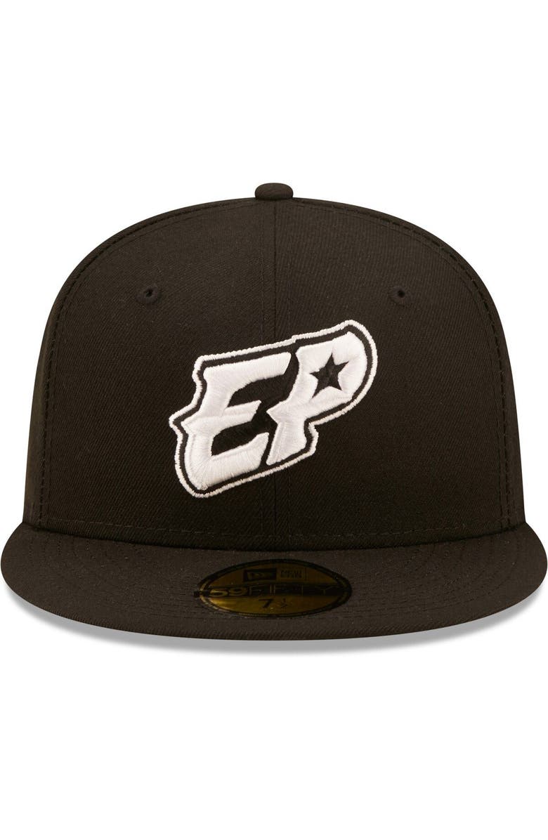 New Era Men's New Era Black El Paso Chihuahuas Authentic Collection 59FIFTY Fitted Hat, Alternate, color, 