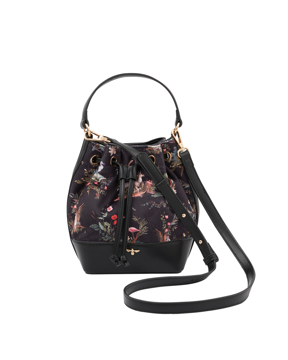 Fable England Wonderland Bucket Bag, Alternate, color, Black