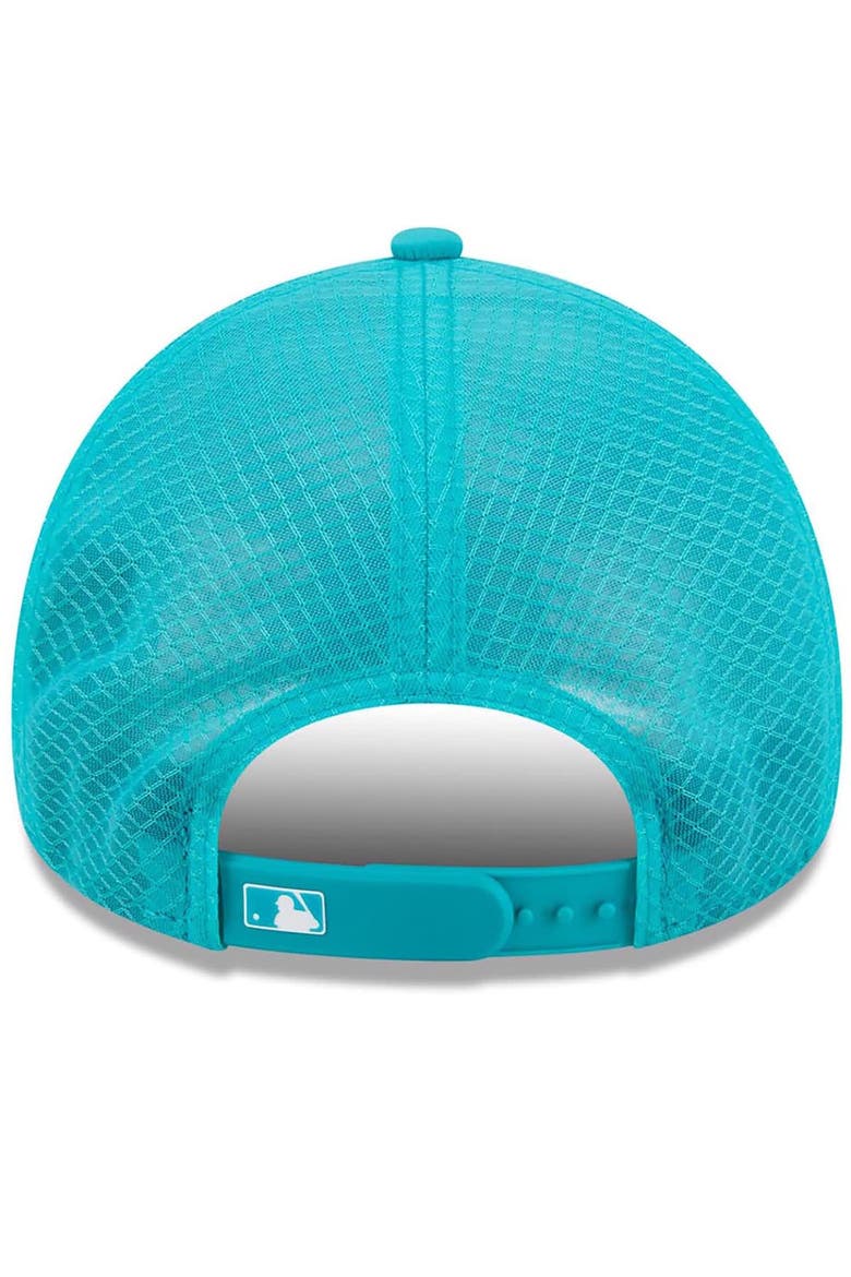 Men's New Era Teal Florida Marlins 2026 Batting Practice Alternate Apex 9FORTY Adjustable Hat, Alternate, color, Teal