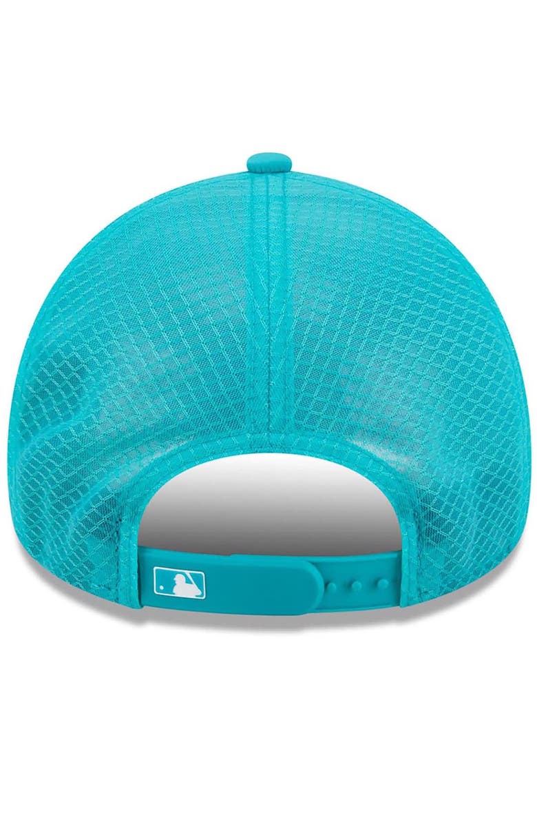 New Era Men's New Era Teal Florida Marlins 2026 Batting Practice Alternate Apex 9FORTY Adjustable Hat, Alternate, color, Teal