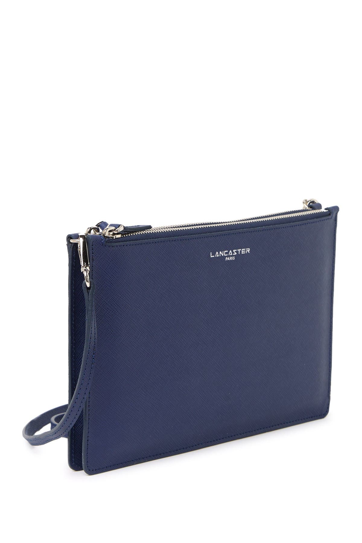 LANCASTER PARIS Element Leather 2 Zip Crossbody Bag (Women) | Nordstromrack