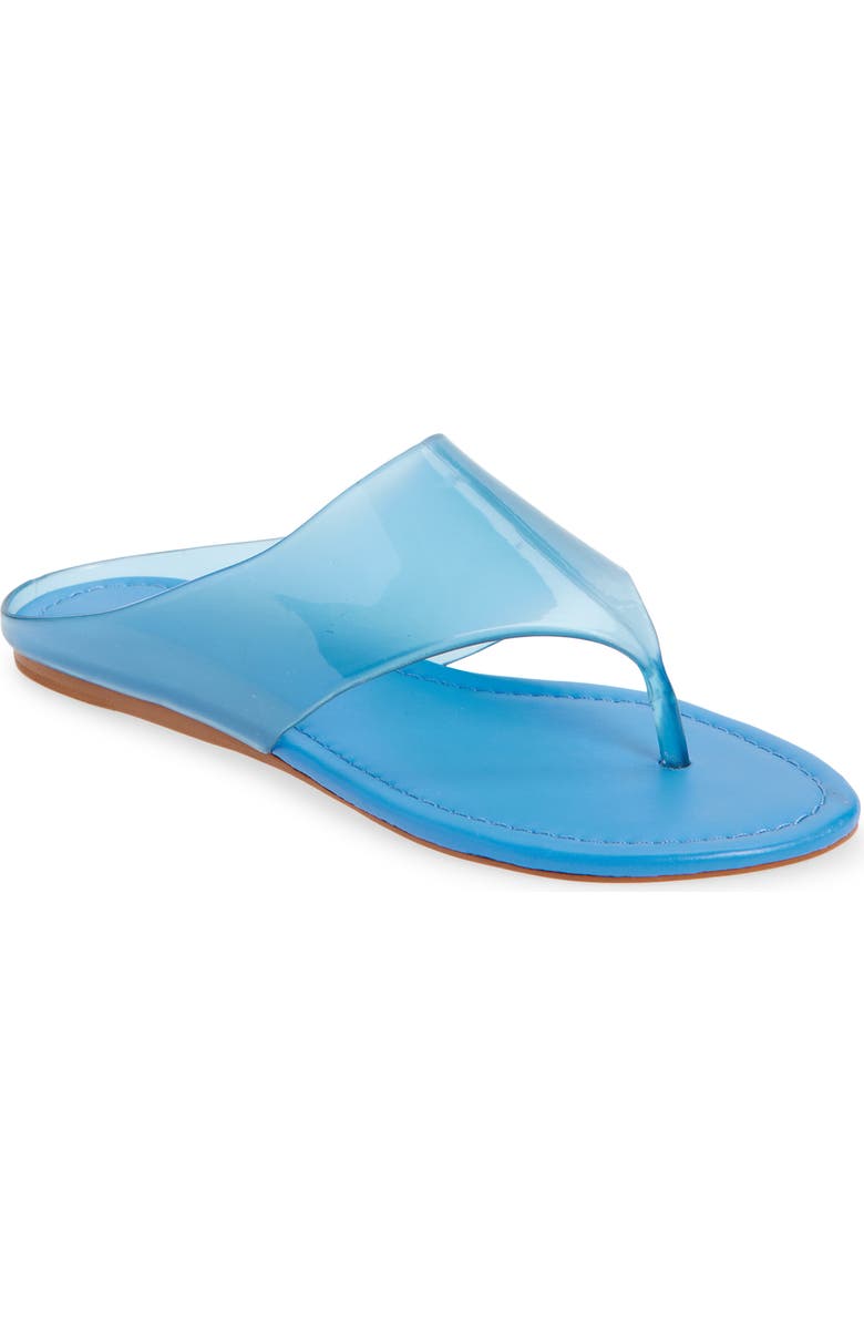 FARM Rio Jelly Flat Flip Flop, Main, color, Blue Bird