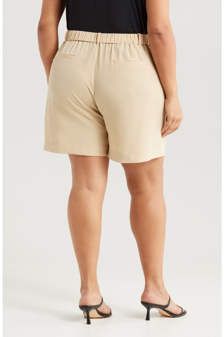 Dia Pleated Shorts, Alternate, color, RAFFIA
