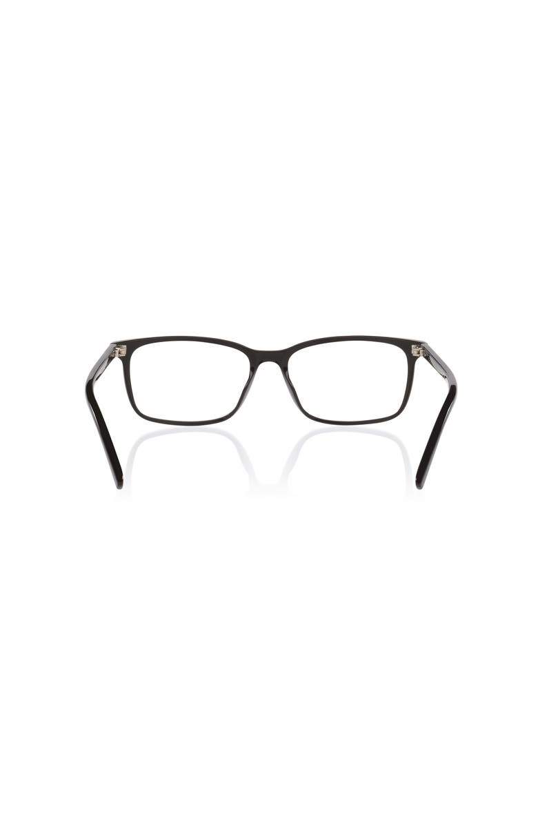 Gucci 55mm Rectangle optical glasses, Alternate, color, Black
