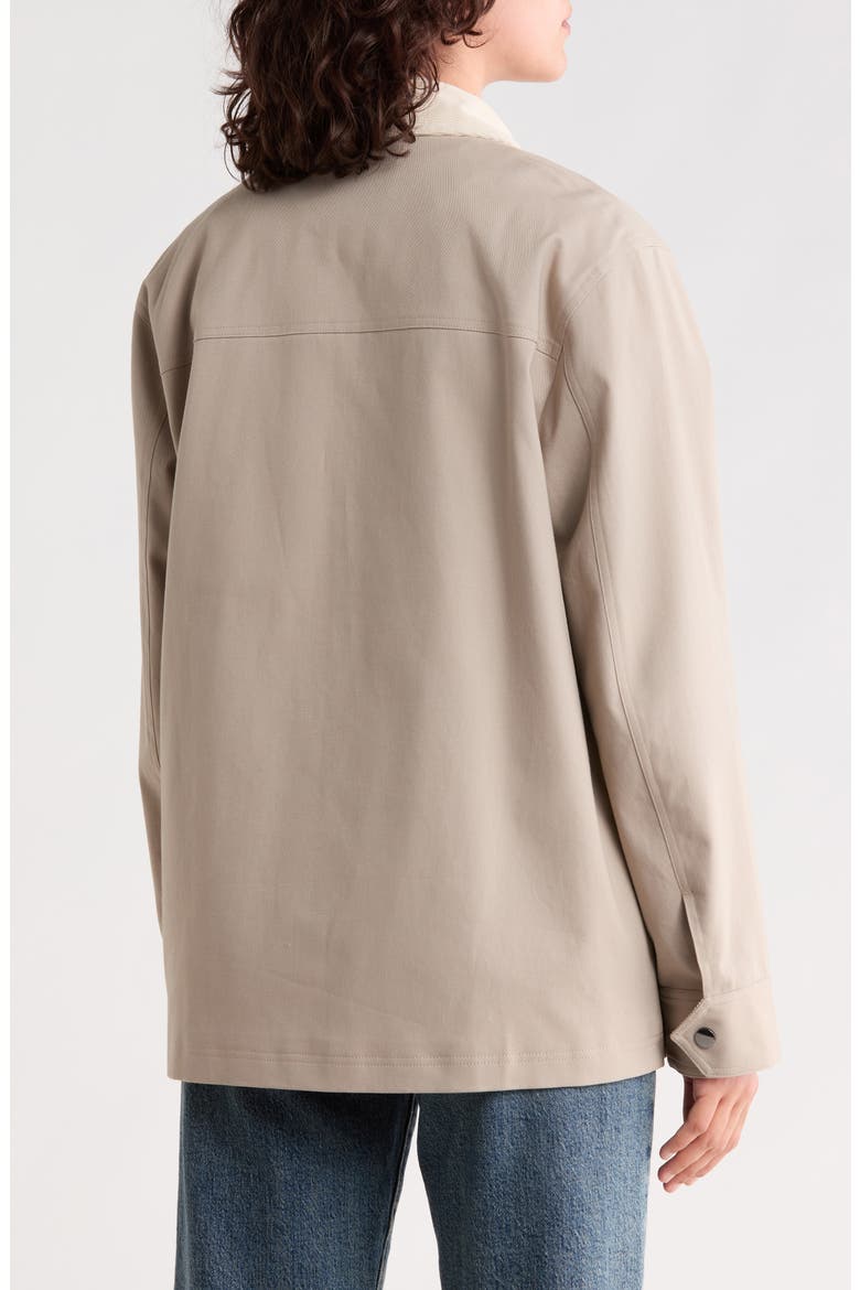 Short Barn Jacket, Alternate, color, LIGHT GREY W/ CREAM CORDUROY