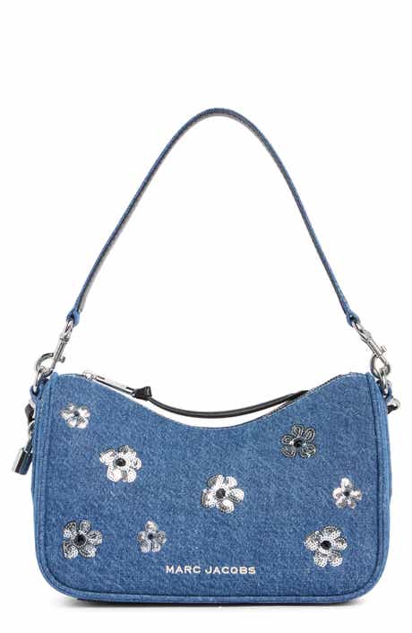 Marc Jacobs Denim Sequin Daisy Drifter Convertible Shoulder Bag