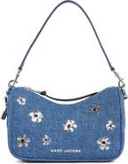 Marc Jacobs Denim Sequin Daisy Drifter Convertible Shoulder Bag