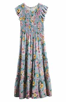 Ava & Yelly Kids' Floral Maxi Dress