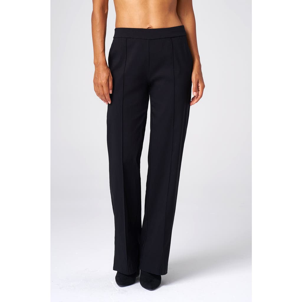 Franne Golde Wilshire Stretch Straight-Leg Pant in Black at Nordstrom, Size X-Small