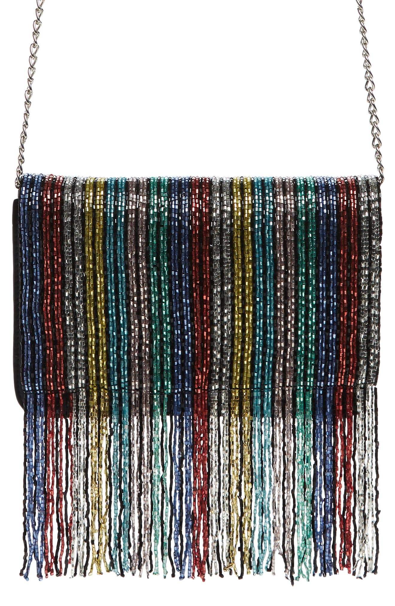 Sole Society Duane Beaded Clutch, Main, color, 