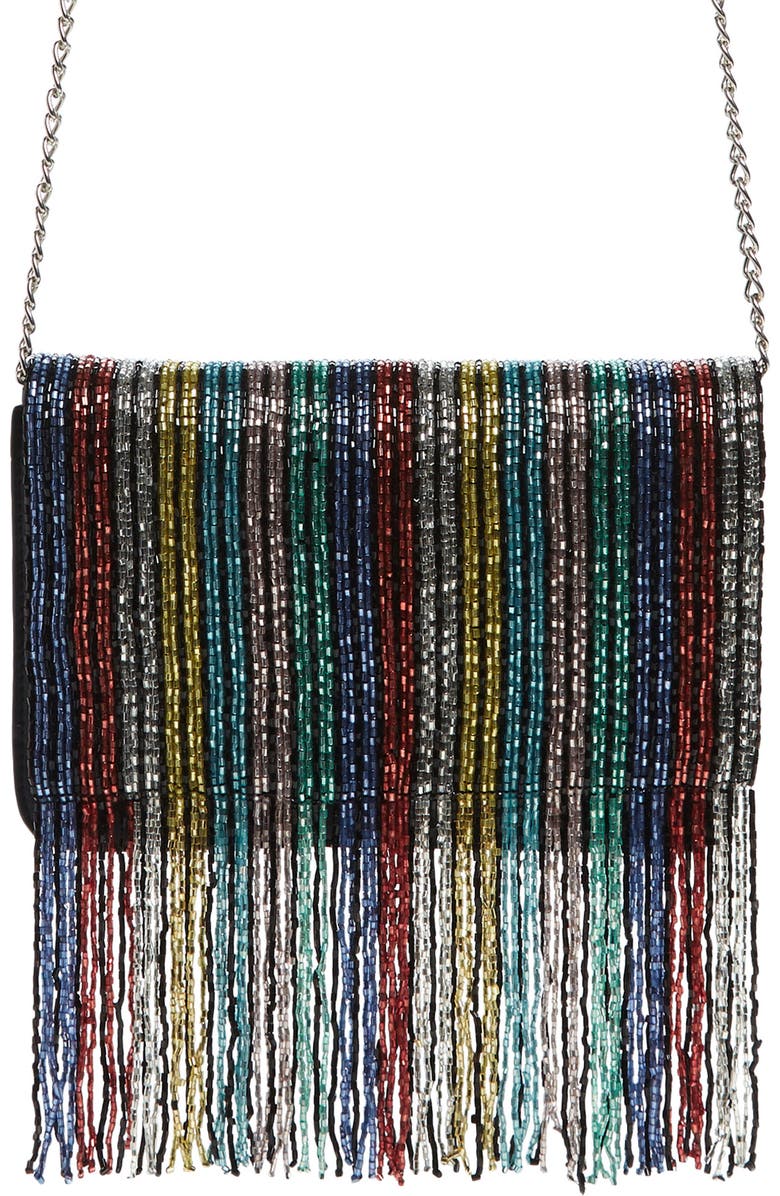 Sole Society Duane Beaded Clutch, Main, color,