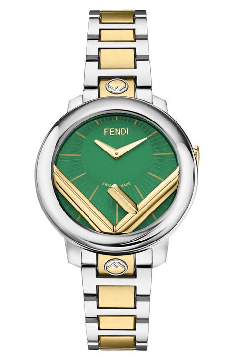 Run Away Two-Tone Swiss Quartz Bracelet Watch, 36mm