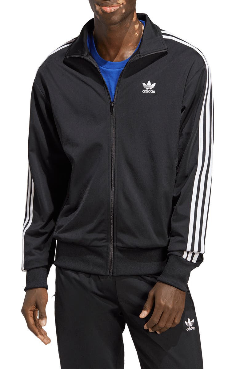 adidas Adicolor Firebird Recycled Polyester Track Jacket, Main, color, 
