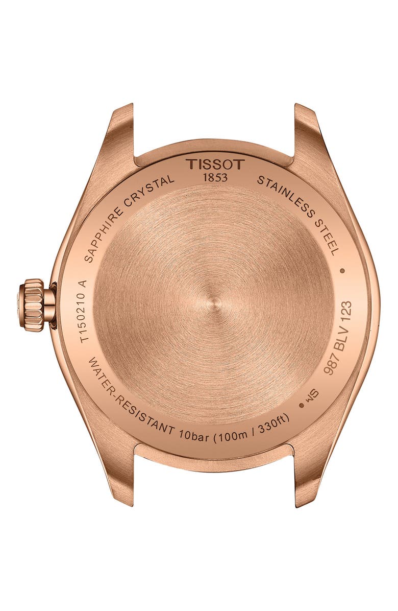 Tissot PR 100 Quartz Bracelet Watch, 34mm, Alternate, color, Brown