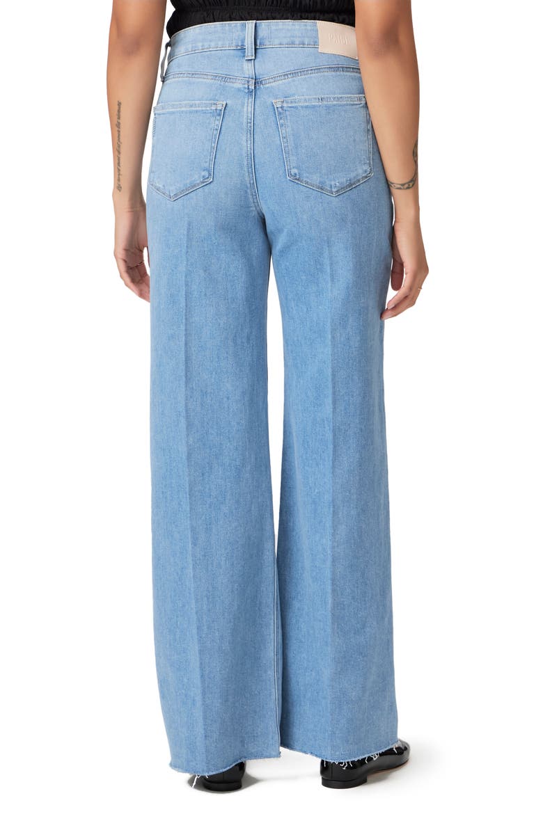 Anessa Raw Hem Wide Leg Jeans, Alternate, color, HELENA