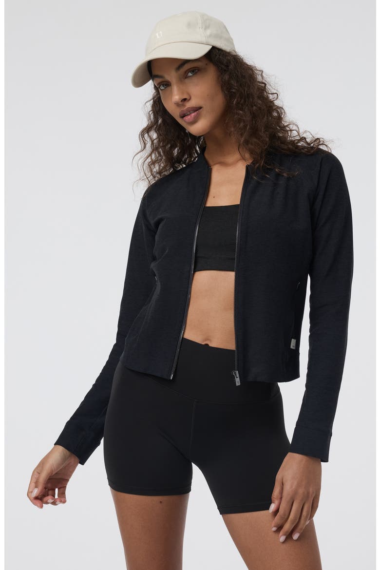 Elevation Track Jacket, Alternate, color, BLACK HEATHER