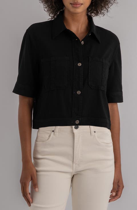 Finley Short Sleeve Linen Blend Jacket