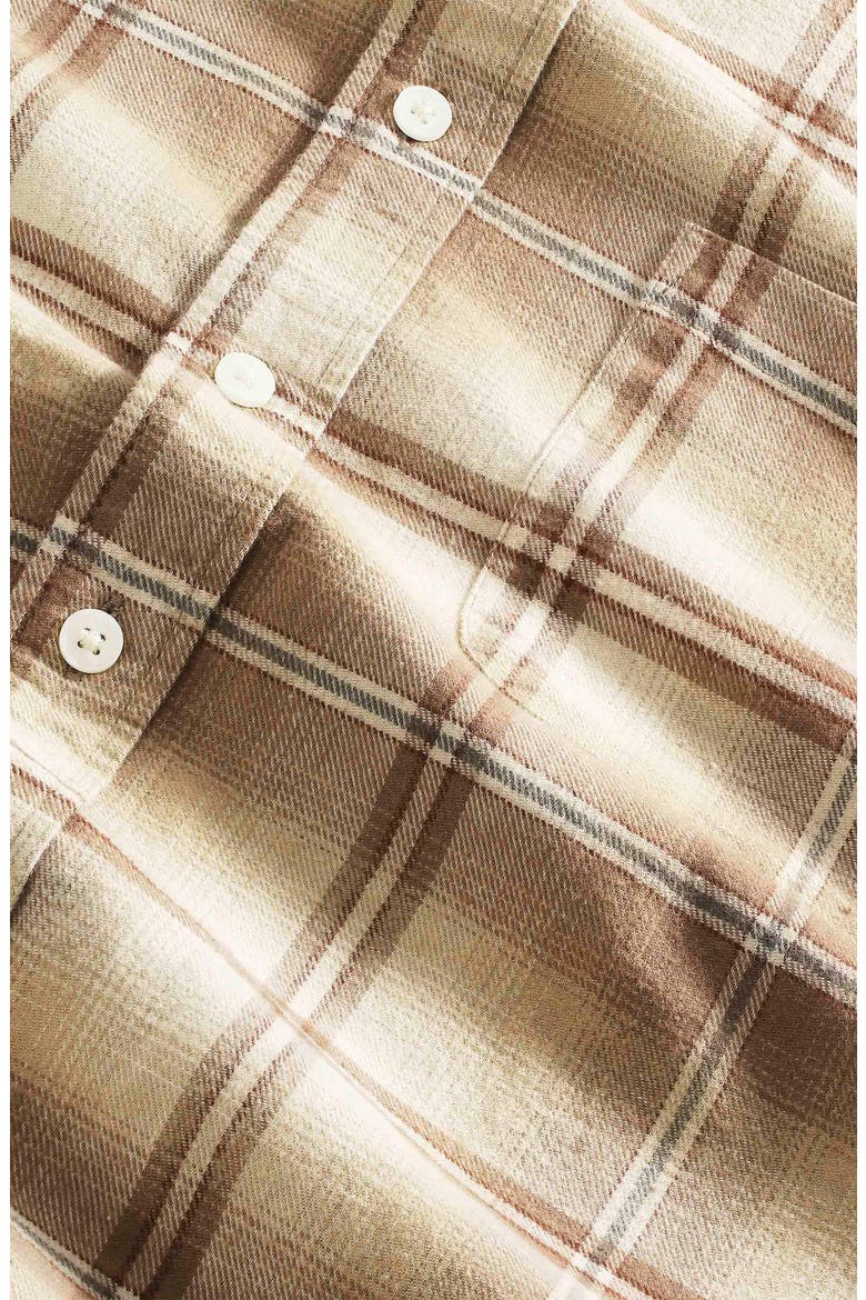 Deon 5465 Organic Cotton Button-Up Shirt, Alternate, color, CAMEL CHECK