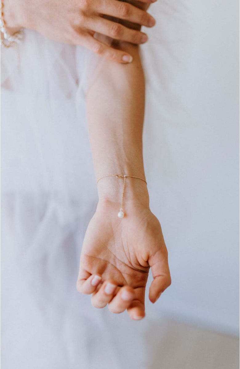 Untamed Petals Abigail Pearl Bracelet, Alternate, color, Gold